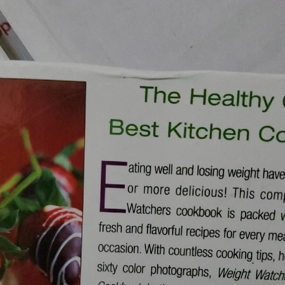 Weight Watchers Healthy Recipes Recipe Cookbook